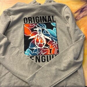 Original Penguin Light Grey Melange Hoodie